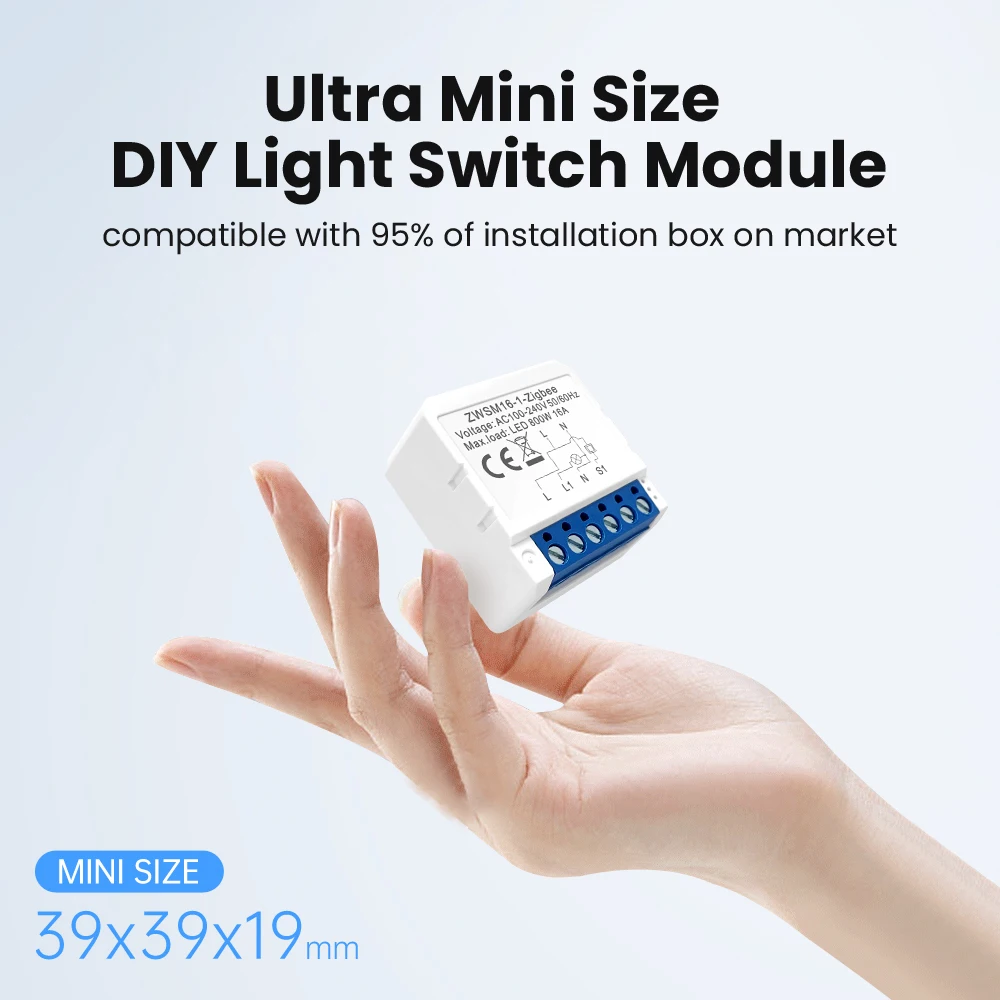 Мини-переключатель Zigbee Avatto 4 клавиши релейные модули автоматизации модуль переключения 3 0 умный дом 10