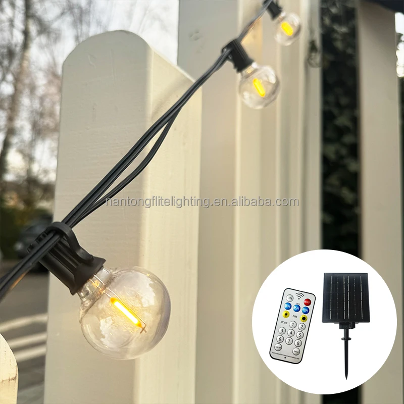 Flite Cheap Wholesale Waterproof Outdoor Decoration G40 Solar Power Festoon Lights