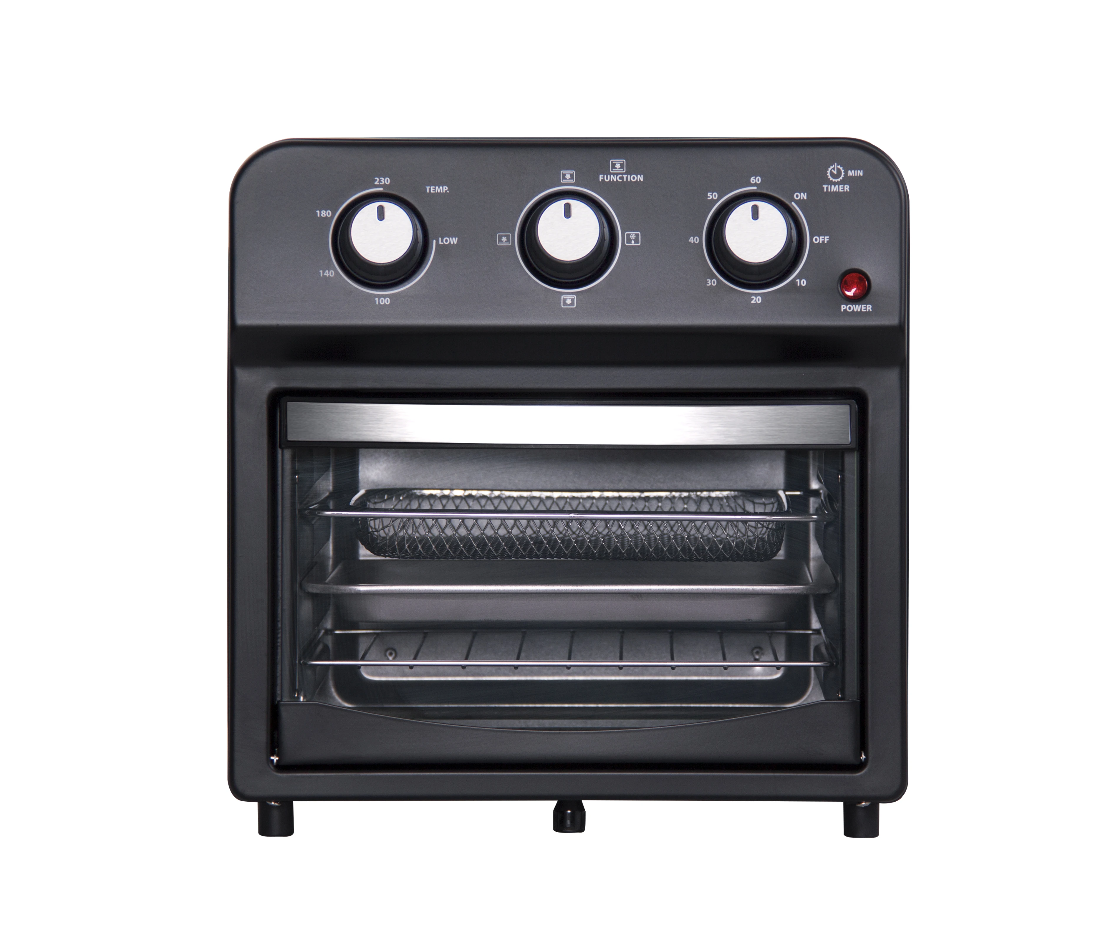 Compact Convection Oven Countertop Fries Pizza Chicken Cake Cookies 4 Accessories Originale Air Fryer Toaster Oven