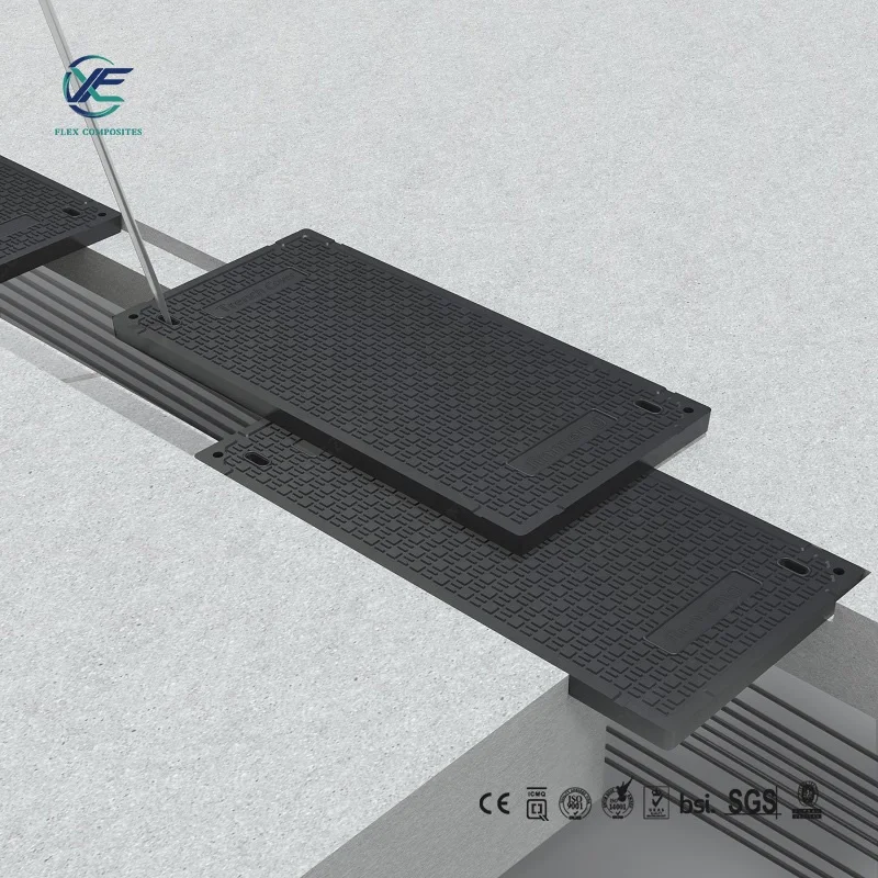 OEM крышка траншеи пластиковая крышка люка для плитки с замком из нержавеющей стали