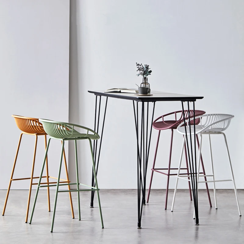 Modern nordic Hebei factory long square bar club table high table bar coffee shop tables for outdoor bar