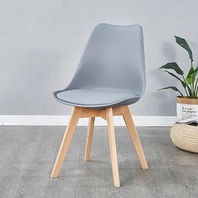 Hot Selling Cheap Price Beautiful Kitchen Furniture milano Plastic Pp Dining Chairs With Beech Wood Legs