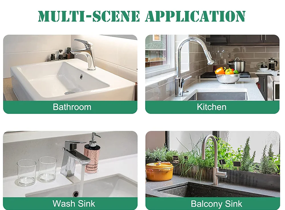 2022 Kitchen Bathroom Sink Splash Guard Thick Silicone Sink Faucet Splash Guard Mat