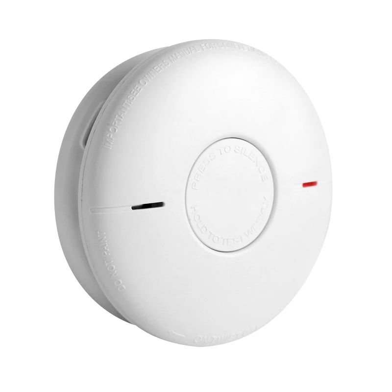 Смартфон подключенный к приложению Wi-Fi с сигнализацией обнаружения композитного дыма и угарного газа со встроенной литиевой батареей на 10 лет