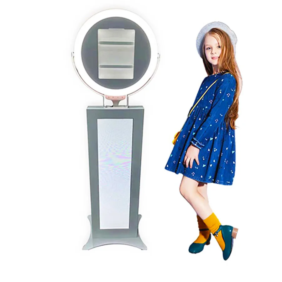 Ipad Photo Media Pod Booth With Fill Light Lamp Manual Auto Photo Ipad 360 Photo Booth Selfie Caja Autom