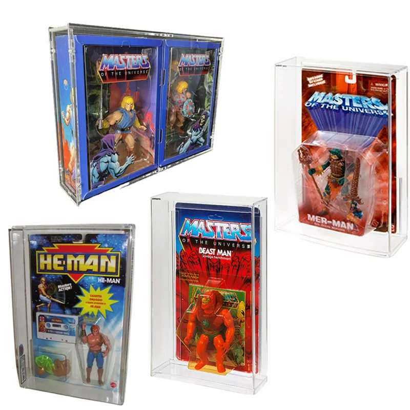 Acrylic He-Man Display Case for masters of the universe origins protective box