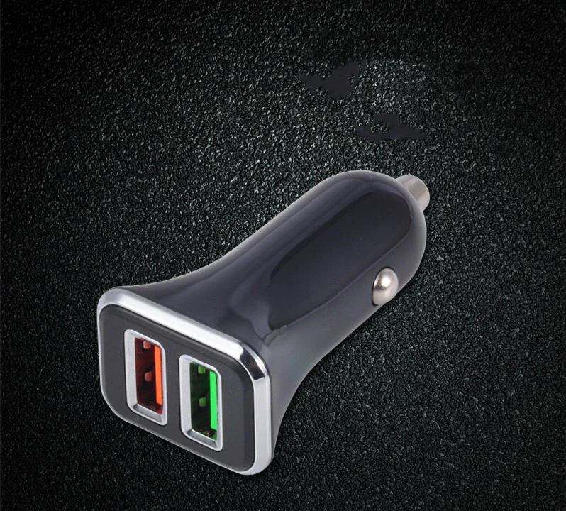 
2021 High Quality 5V 2.4A Universal 2 port car charger input 12V 24V Car Charger best price 