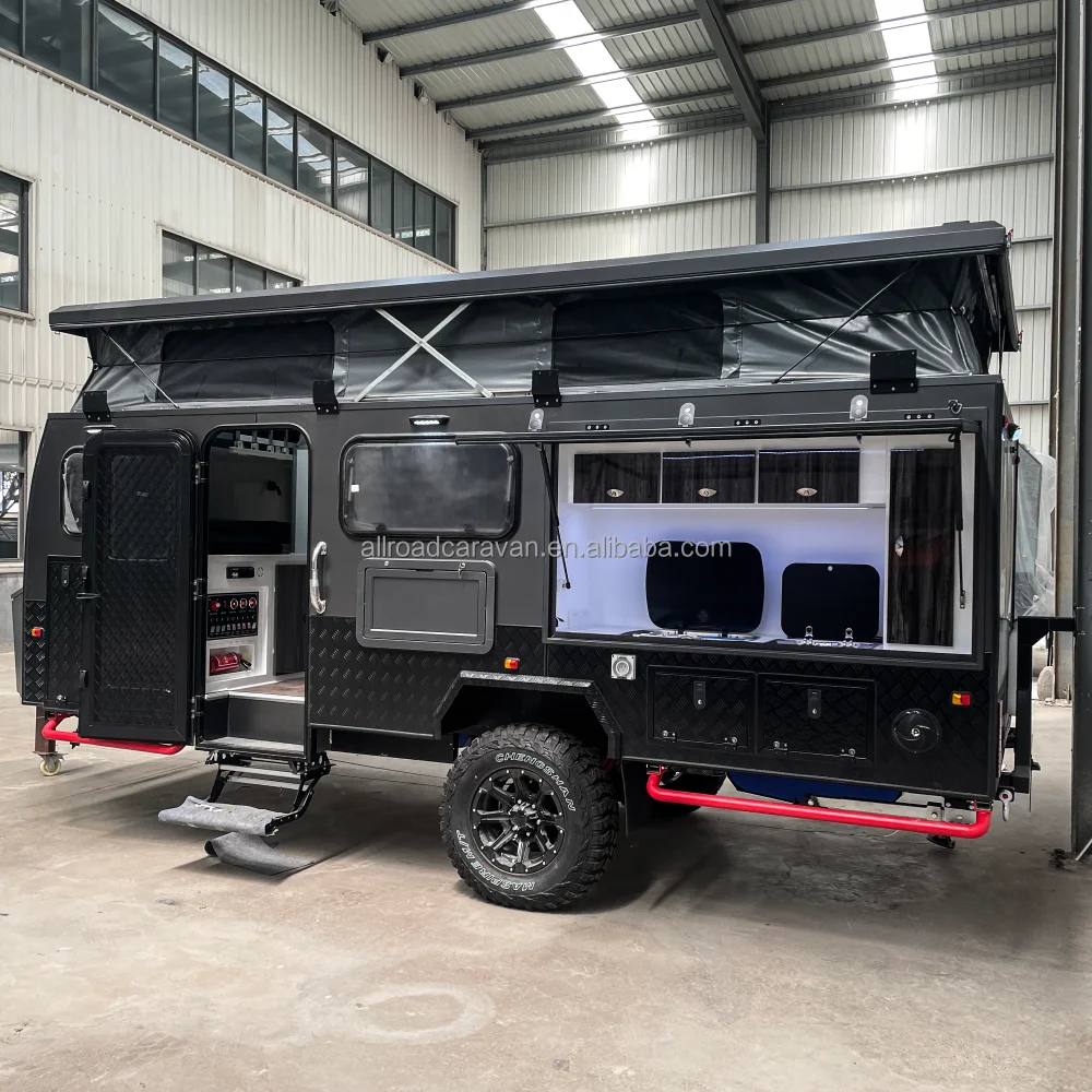2024 16ft 4X4 Luxury Off-Road Pop-Up Camper Lightweight Overland Offroad Travel Trailer Off Road Camper Caravan