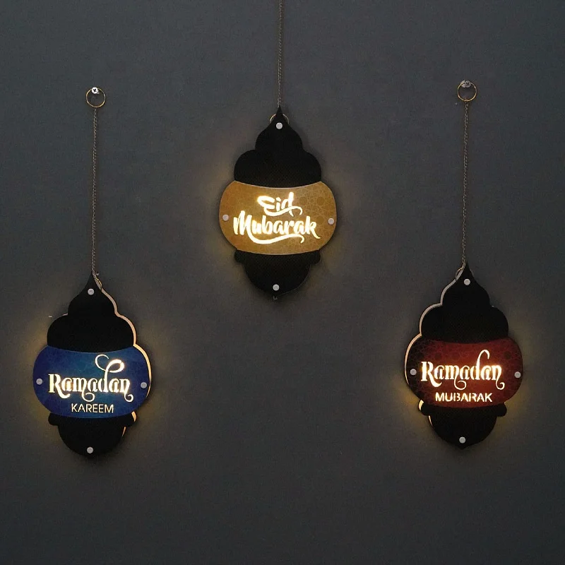 Amazon Muslim ramadan and eid decoration LED ramadan kareem lantern craft decoration ramadan