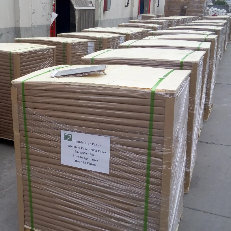 Original Brand New Mixed Wood Pulp 4ply Ncr Rolls Double Layer Carbonless Paper Fanapart Adhesive