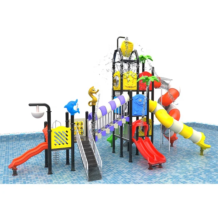Hot sale fun games kids water park water kids playground tube slides equipment