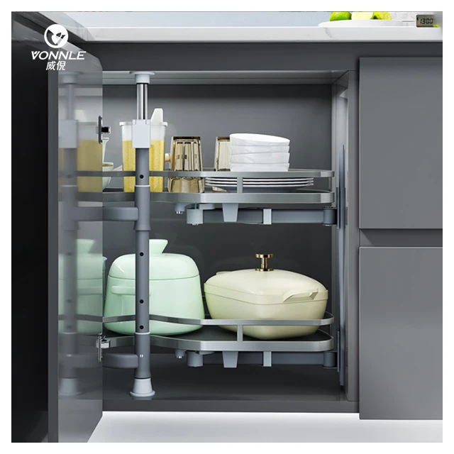 White Removable kitchen stainless steel  cabinet basket drawers pull down pull out basketbasket