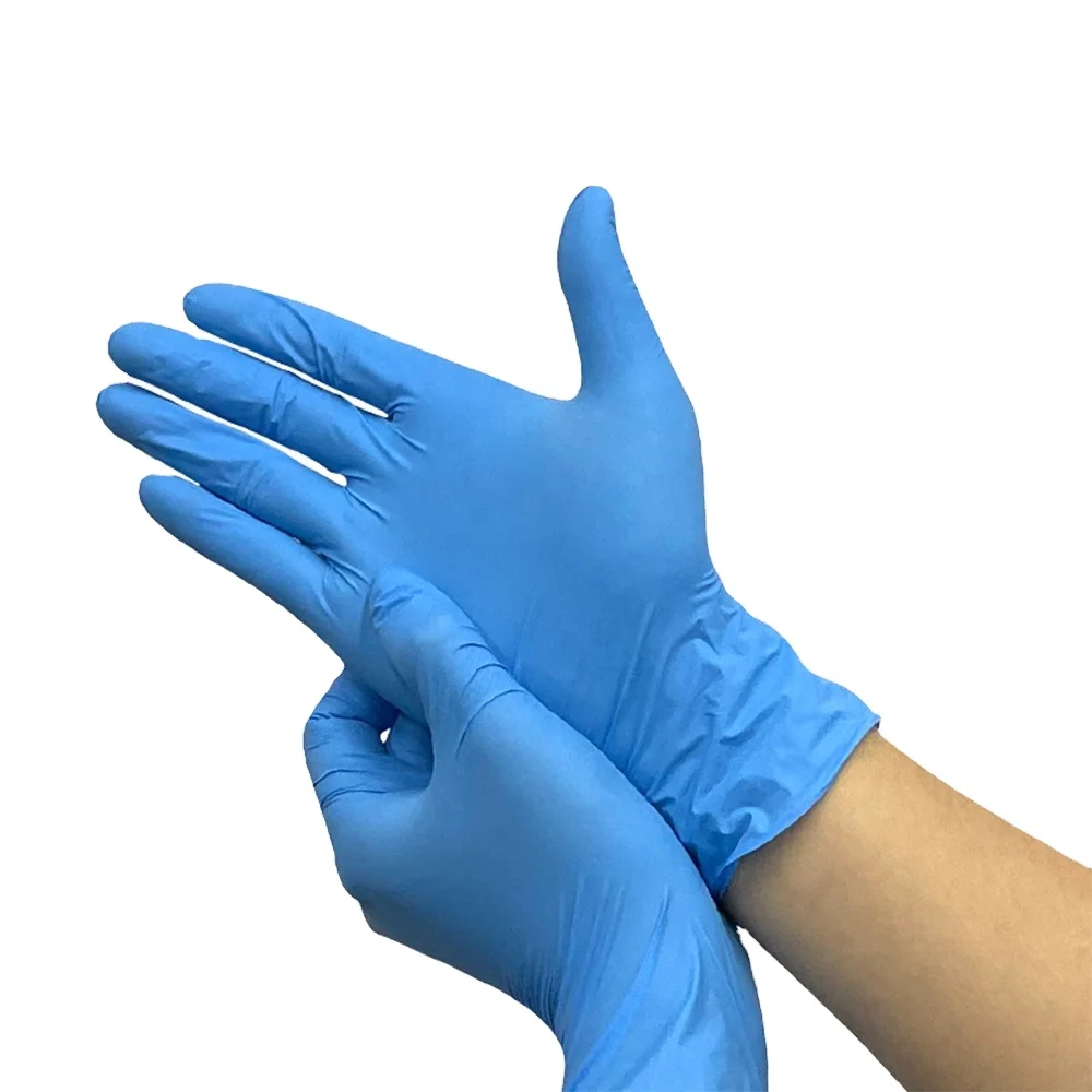 wholesale non medical powder free  nitrile guante Customizable box cheap price sterile disposable nitrile guante