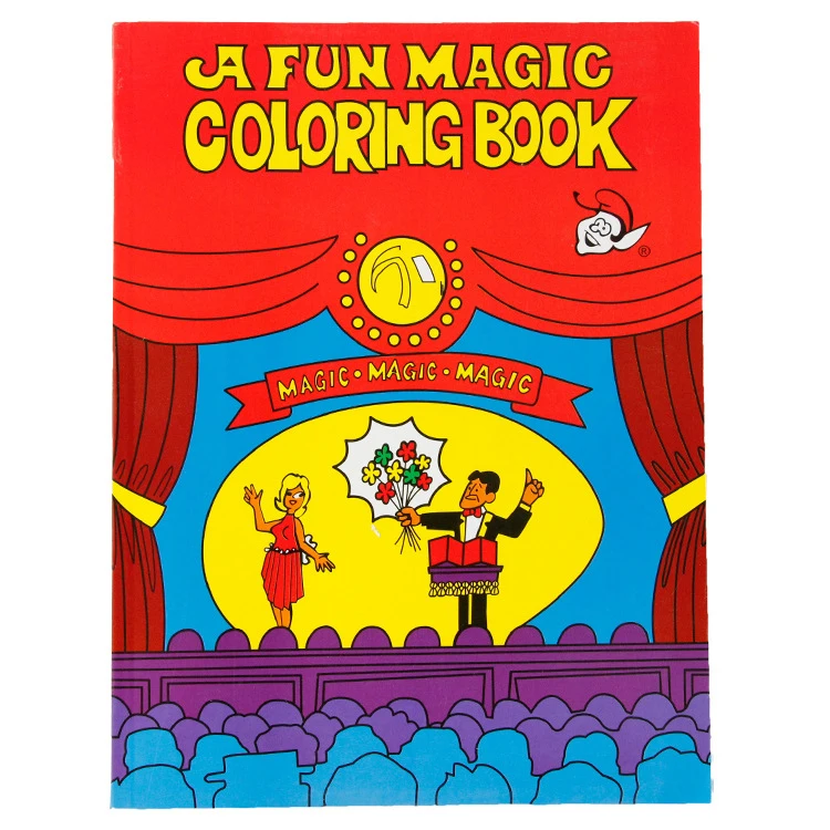 Red Color (Small Size ) - Magic Coloring Book Toys for Kids Age 6 and Up - A Book can change Colors Birthday Party Show Props