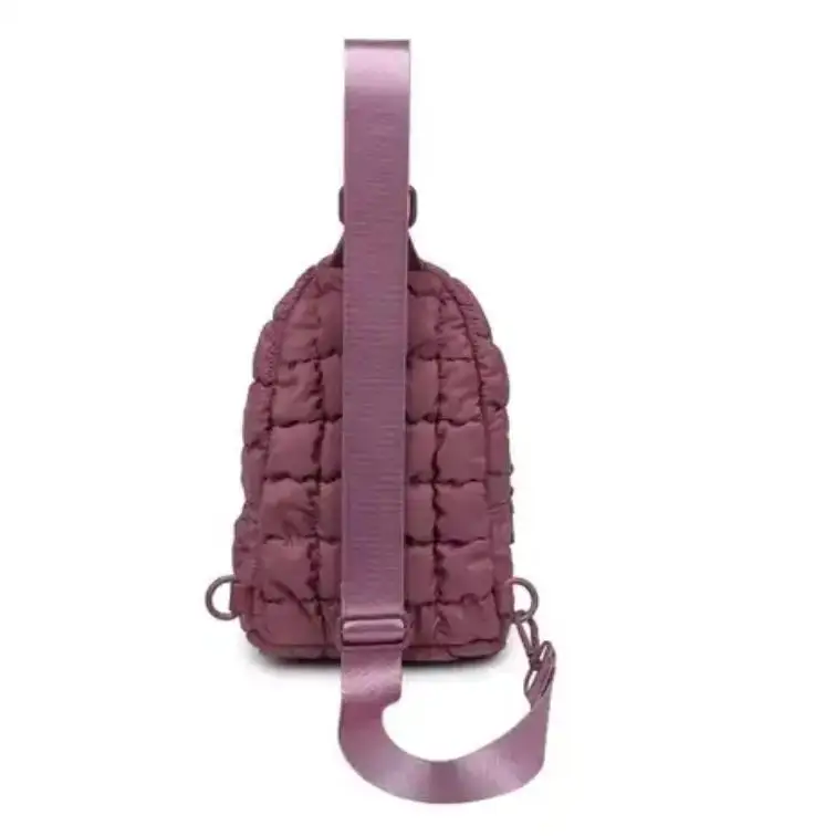 New Arrival Wholesale Custom Waist Bags For Women Puffer Fanny Pack Quilted Purse Puffer Chest Bag