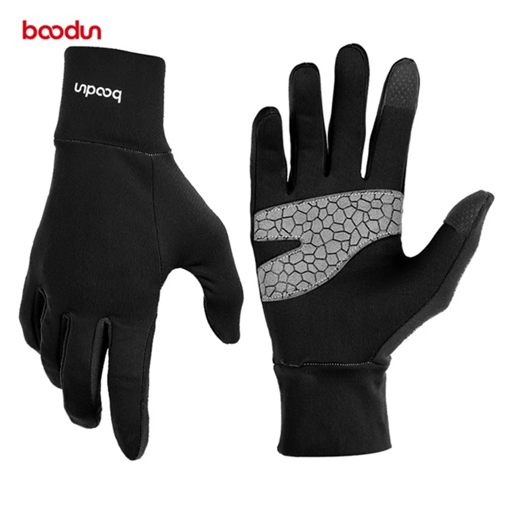 BD1054  Winter Unisex Full Finger Non-slip Wear-resistant Durable Touch Screen Keep Warm Outdoor Running Gloves