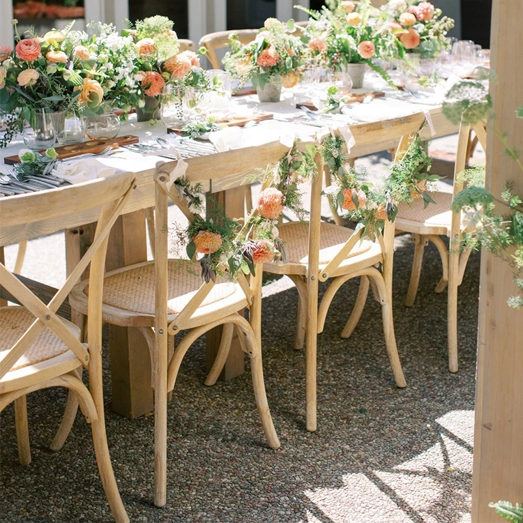 Wholesale Manufacturer Popular cross back Wedding Banquet wood Chiavari Chair
