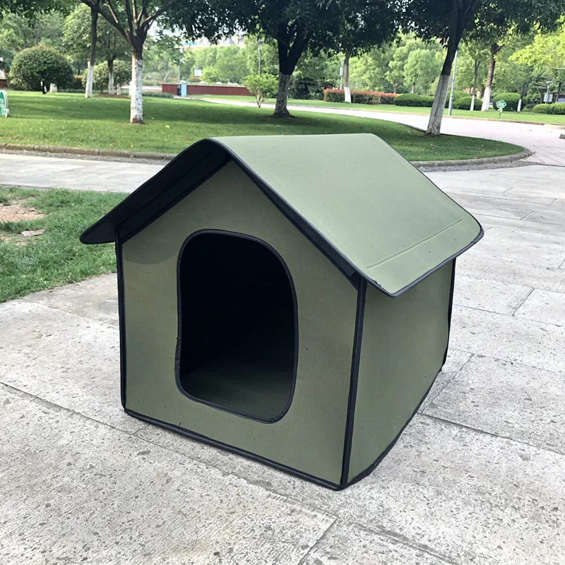 Foldable Washable Outdoor Dog Shelter Cozy Pet Cave Animal Rescue Winter Wild Animal Stray Cat House Outdoor Waterproof