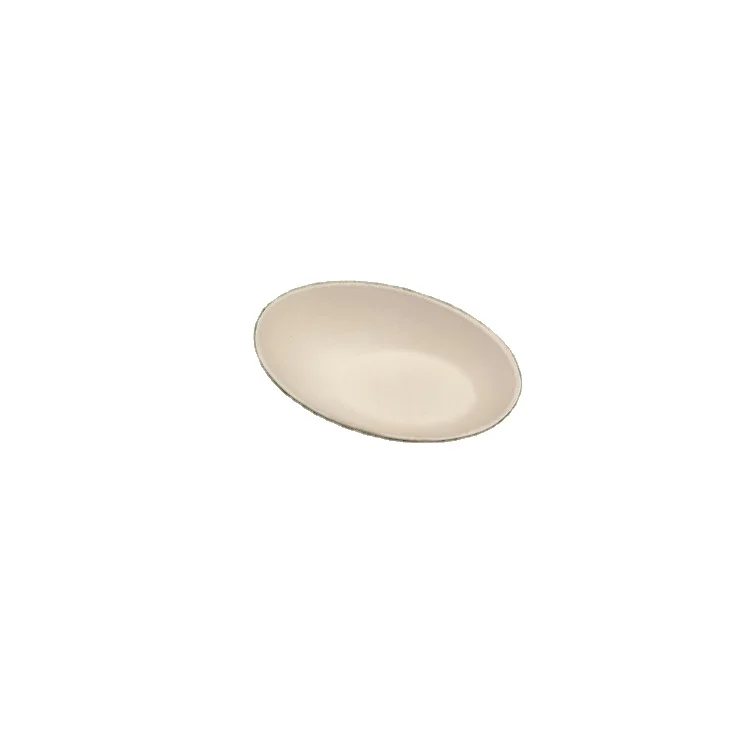 Eco Friendly Bagasse Chicken Egg Shape Sauce Dishes