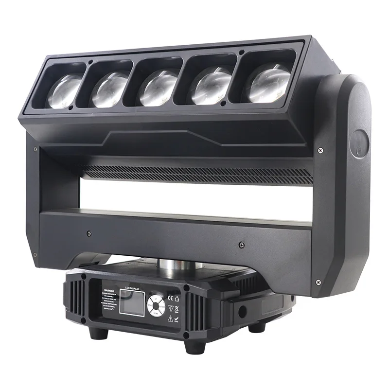 High Quality LED Pixel Zoom Bar Double-sided 5*60W RGBW 4In1 Zoom Wash Strobe Moving Head Light for Dj Disco Wedding Night Club