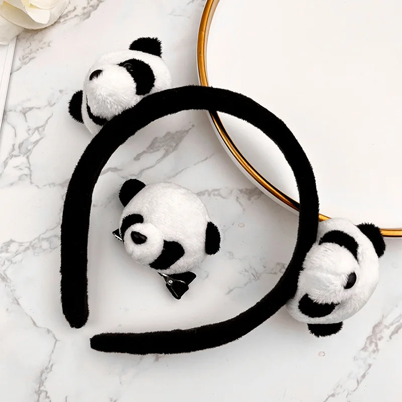 Wholesale Hair Accessories Fashion Cute Panda Spa Washing Face Headband for Women Girls