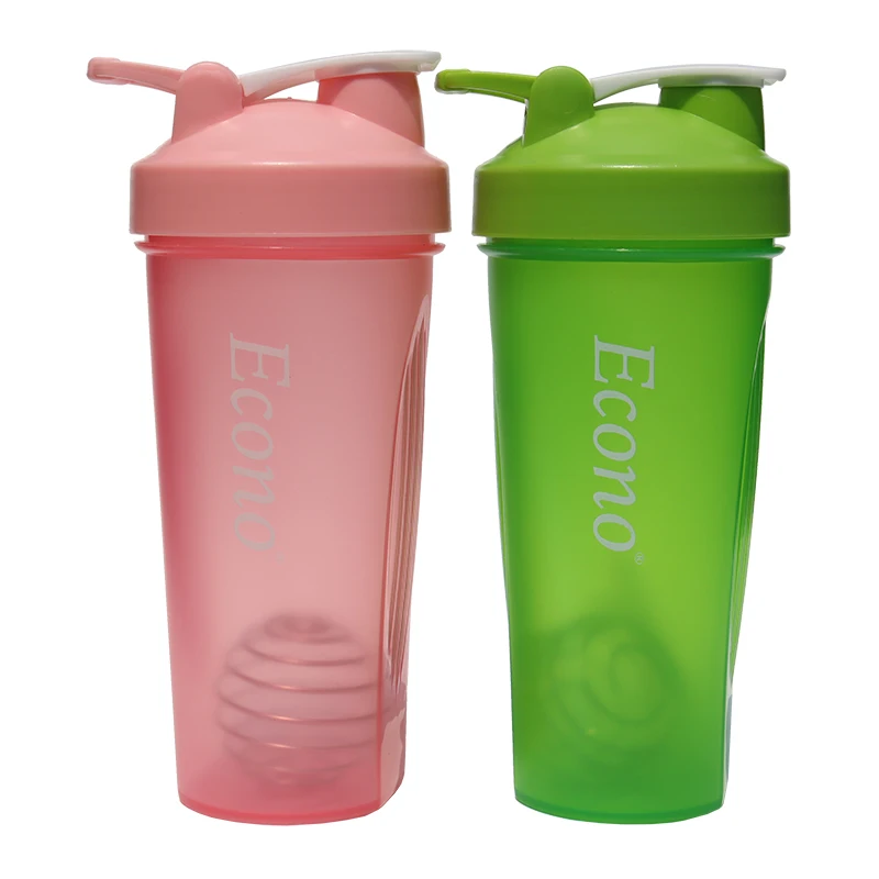 600ML Sports Fitness Protein Shaker Water Bottle with Plastic Lid Factory Wholesale Food Grade for Outdoor Camping Gym Use