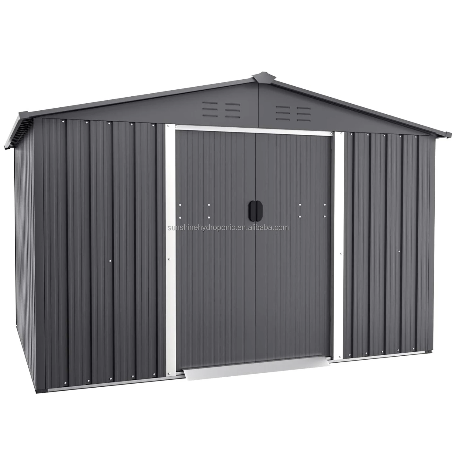 Waterproof galvanized metal garden shed outdoor garden cellar tool storage house