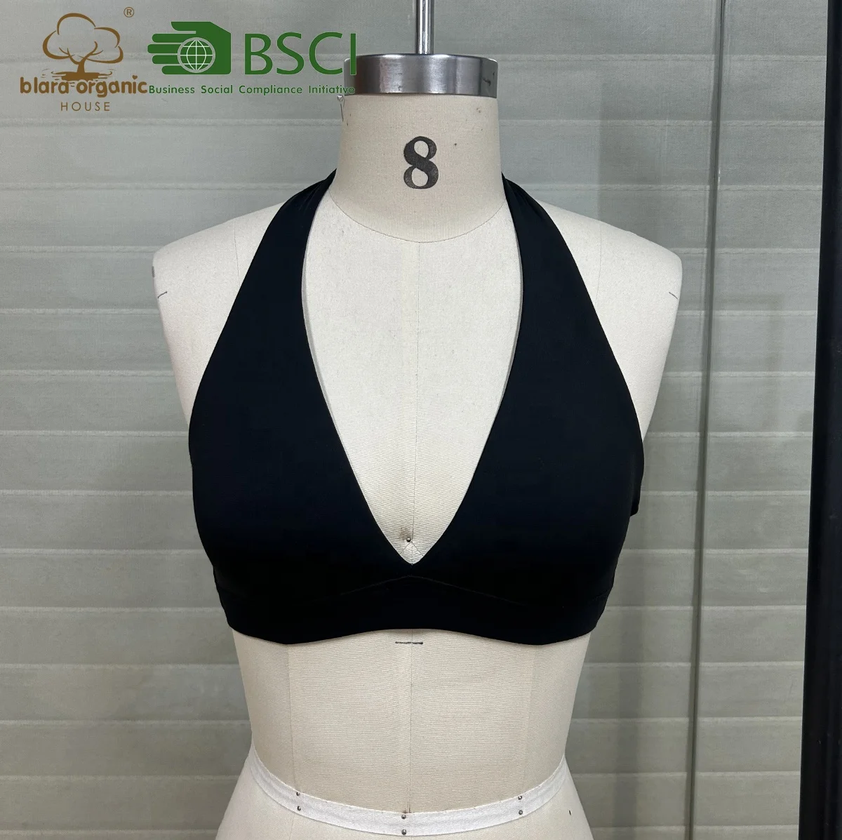 BSCI Certify Factory Girls Backless Swim Bras Bikini Styles Sexy Women Triangle Drawstring Swimwear Bras