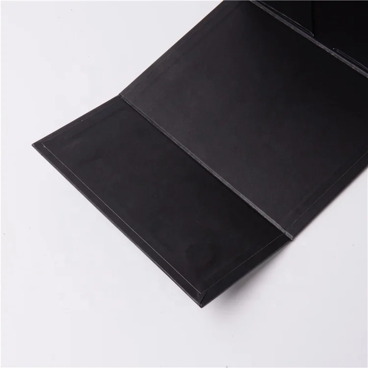 
Black Cardboard Gift Box Packaging Folding Paper Box 