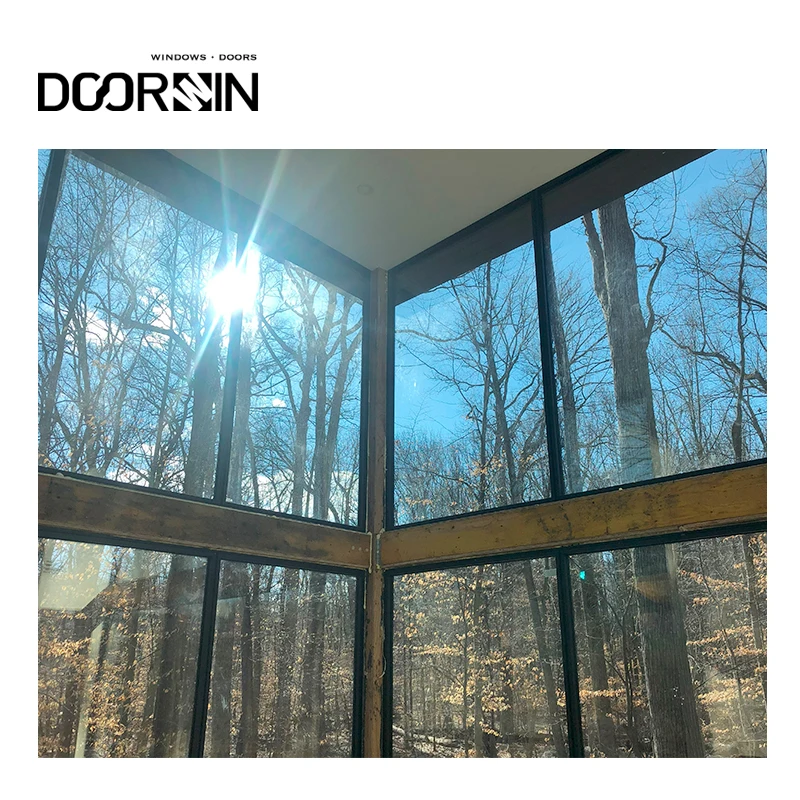 Doorwin Residential Delaware USA Project Hot Selling Maximize Light Narrow Frame Aluminum And Glass Windows