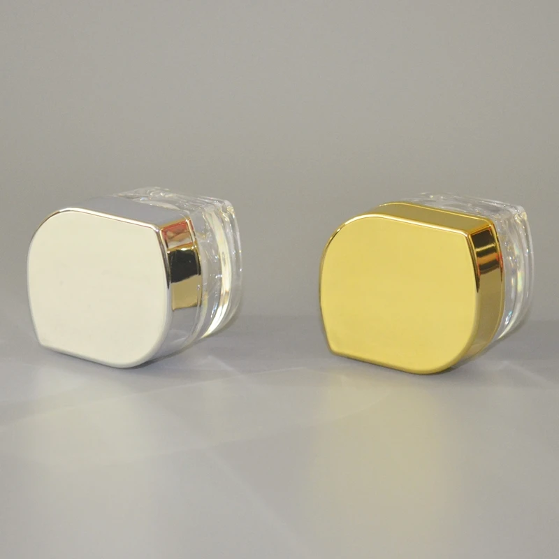
 stocks 10g 15g 30g 50g Cosmetic Plastic  Jars  Screw Acrylic Frosted Cream Jar Lip Scrub Container can custom logo  