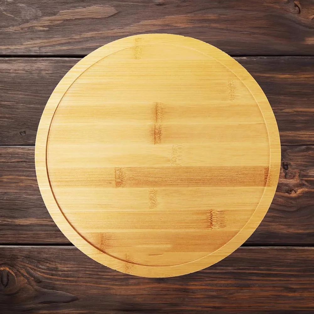 Custom Logo Eco-Friendly Durable Kitchen Charcuterie Round Cheese Board And Knife Set