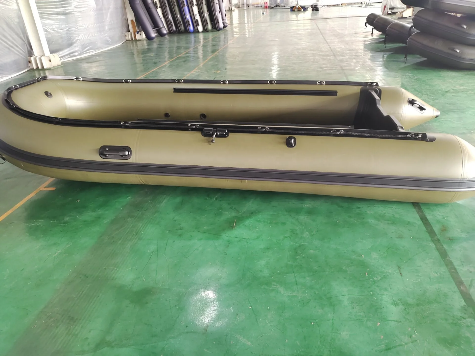 solar marine inflatable boat air floor 8 persons inflatable speed boat jet 1.2mm PVC super jet tunnel with air floor