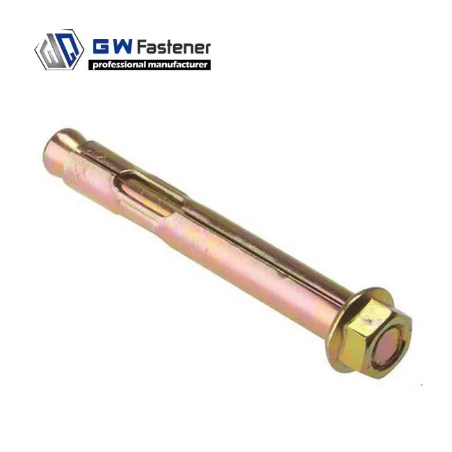 M6 M8 M10 M12 M16 Sleeve Anchor Yellow Zinc Hex Flange Nut Dynabolt