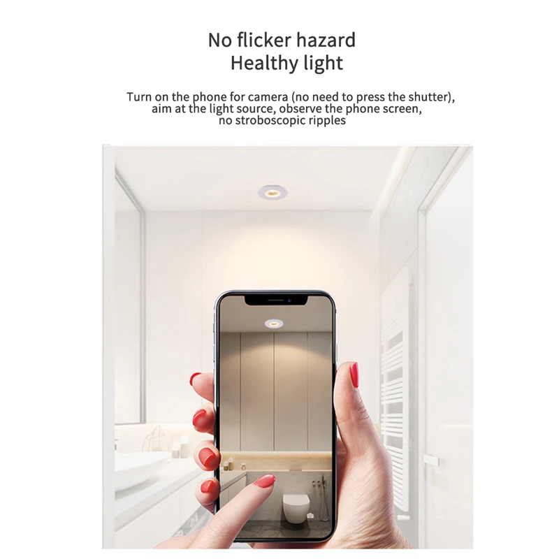 High Quality WIFI Adjustable Dimming Recessed Ceiling Light Spot IP65 COB Chip LED Downlights Gold 12W Fire-rated Led Downlighs