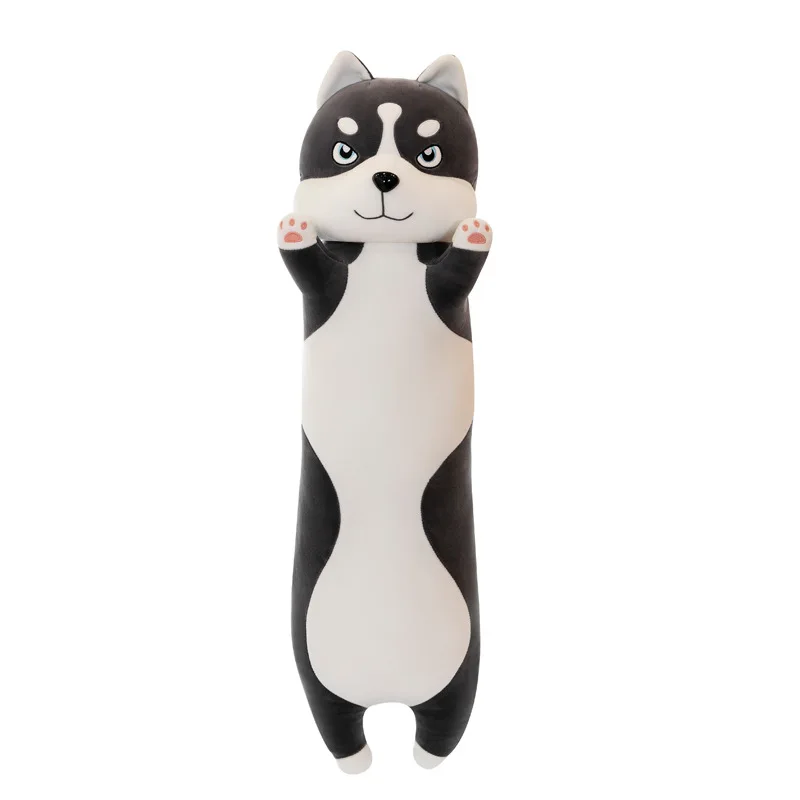 Wholesale animal soft toy ready goods big size husky plush stuffed toy