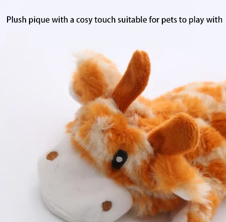 Double Layer Reinforced Fabric Durable Cute No Stuffing Chewtle Plush Squeaky Dog Toys Christmas Dog Toy Plush