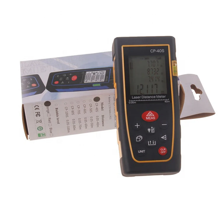 Laser long distance meter 40m distance measuring meter laser hunting binoculars golf equipment With Level bubble