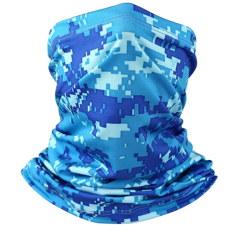 Wholesale Customized 25*50cm Magic Buffs Neck Scarf Tubular Seamless Cooling Skull Flag Bandana Buffs