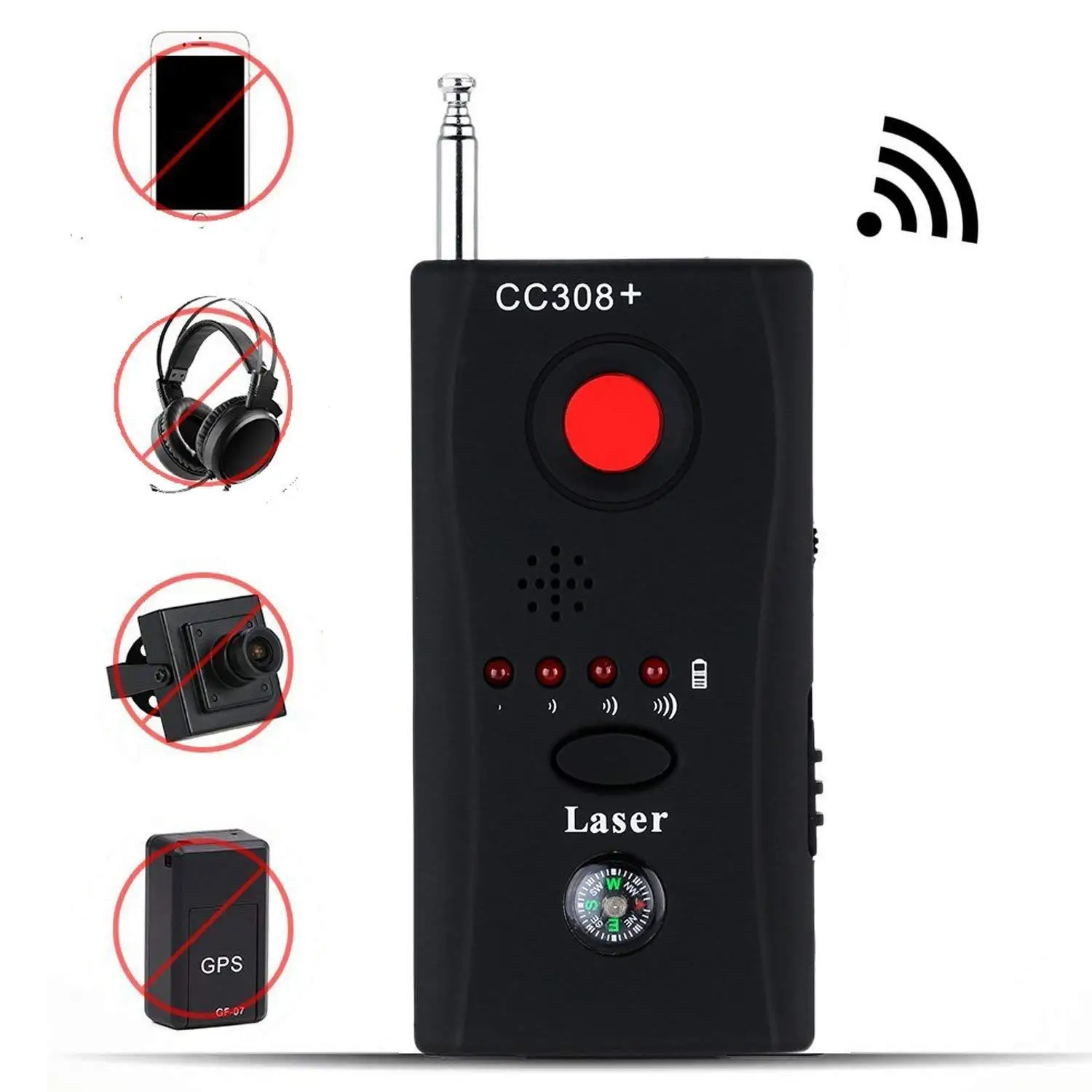 Functionality Defense Radio Frequency Detector Item Finder For Radio Scanner Wireless Signal Detector
