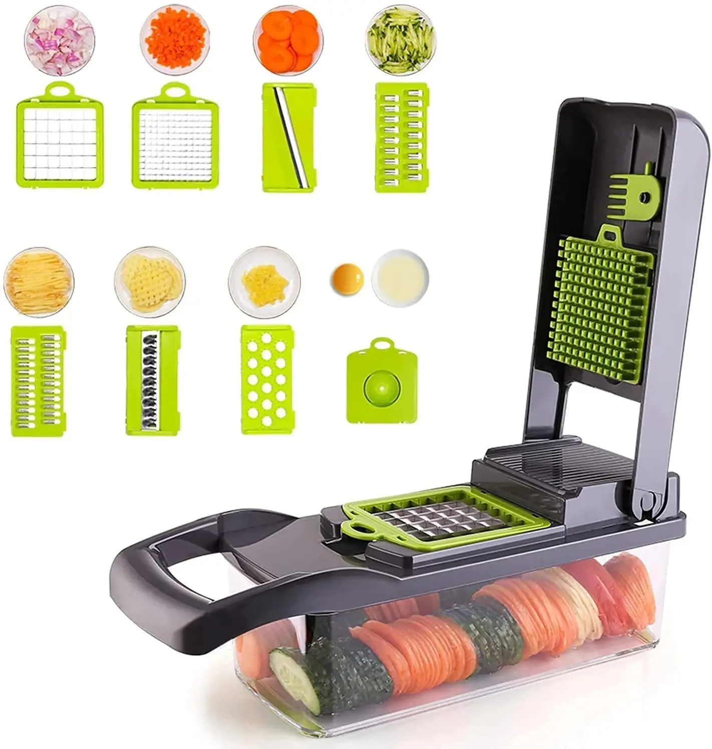 12 In 1 Fruit Grater Mandoline Slicer Manual Vegetable Chopper Cutter