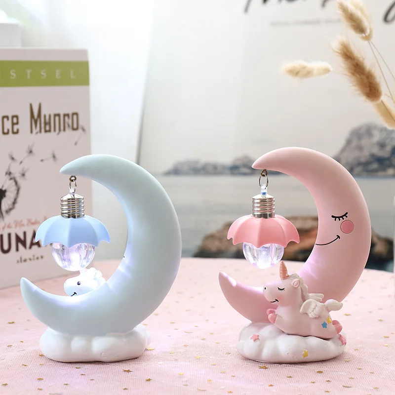 Creative Unicorn Wind Chime Charm Creative Night Light Room Decoration Girl Heart Birthday Gift Girl Practical