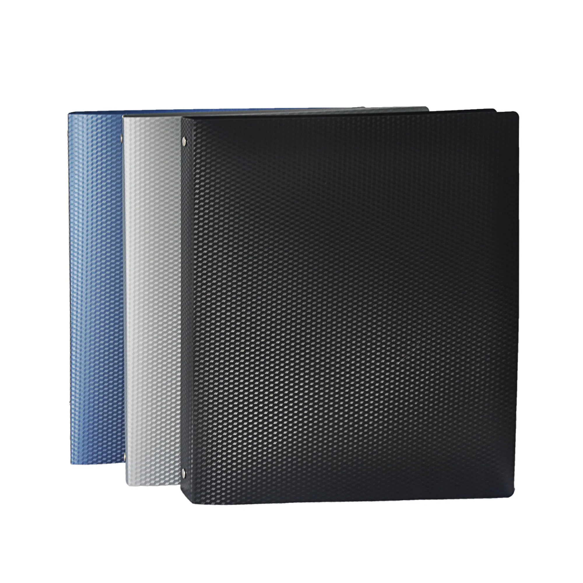 Custom Plastic Document Portfolio Loose Leaf File Folder with 4 Ring, Assorted Colors Poly Flexible Plastic 3 Ring Binders