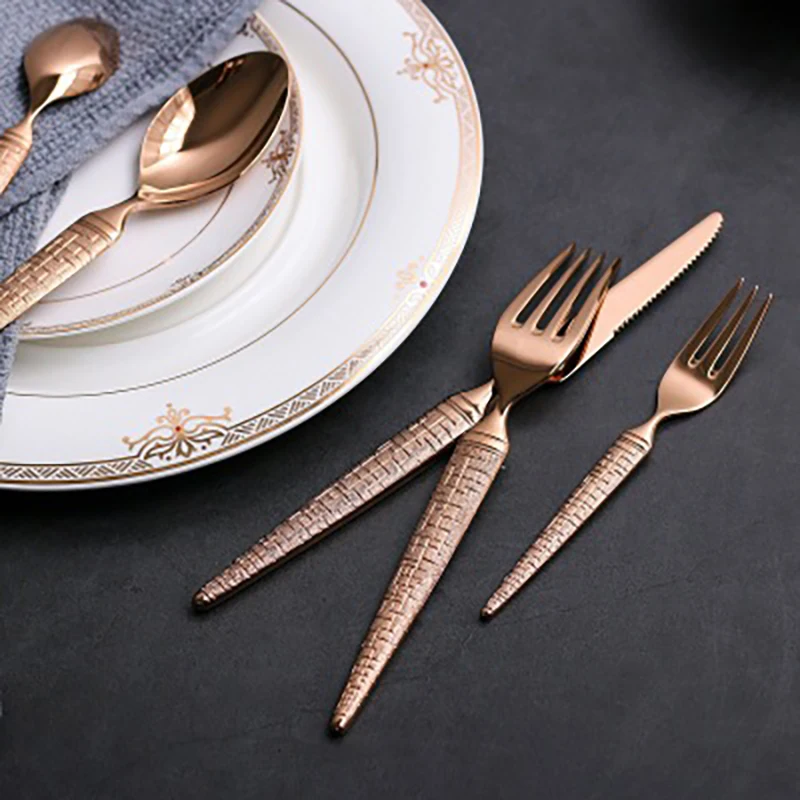 Factory Best Selling 4/6/24/30pcs Silver Stainless Steel Fork And Spoon Knife Dinnerware Cutlery Set