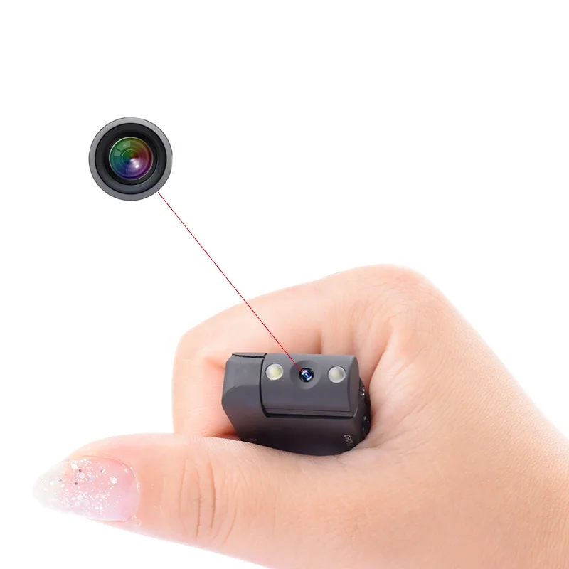 1080P Portable Mini Camera with Rotating Lens Espia Button Video Recorder