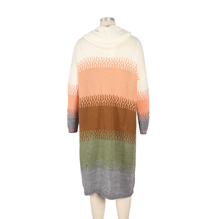 Оптовая продажа, самый популярный зимний вязаный женский толстый кардиган, свитер, топы