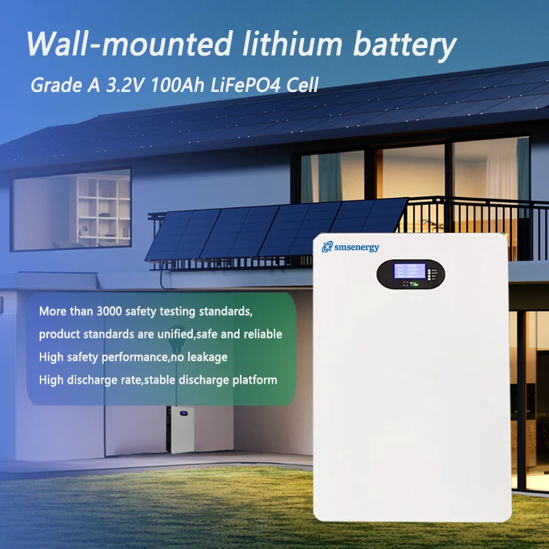 Hot Sale Home Energy Storage System 100Ah 24V 200ah 48V Lifepo4 Battery Solar Battery Store 5kWh 10kWh Wall Mounted Battery