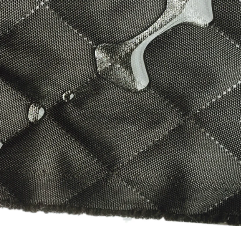 waterproof 3 layer thermal quilted fabric front oxford 210D