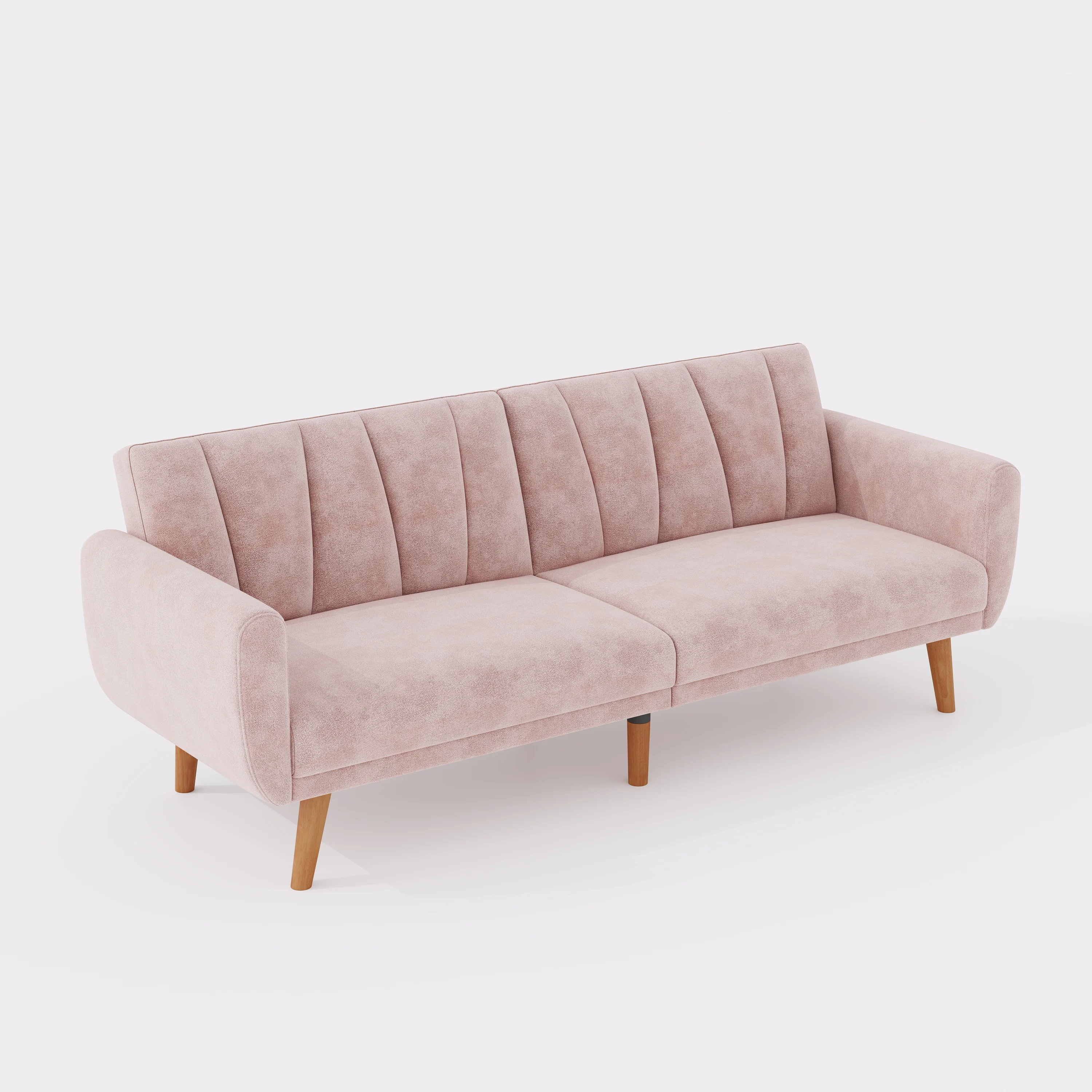 American Style Sofa Bed Design Three Seater Fabric Velvet Upholstery Futon Folding Sofa Bed With Big Discount