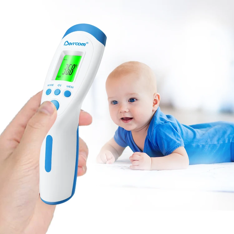 OEM medical Baby Kids hospital home Fever Alarm Portable contactless ir infrared Gun Bluetooths Thermometer Forehead Termometros